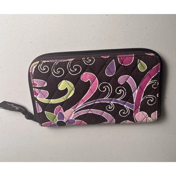 Vera Bradley Wallet Lot CheckBook Cover Pink Elephant Purple Punch Brown Quilted - Picture 12 of 16